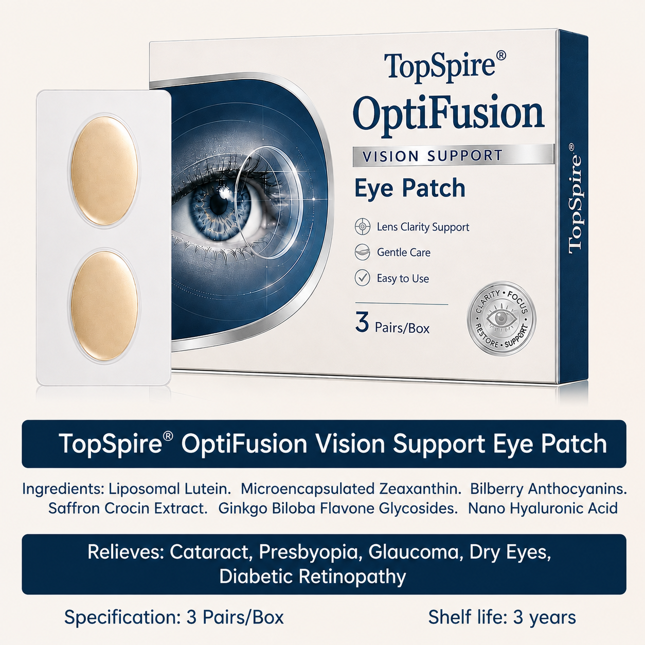 TopSpire® OptiFusion Vision Support Eye Patch