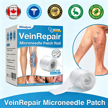 🏆✅️🏃Windyra® VeinRepair Microneedle Patch Roll⚡Instant Relief, Long-Term Results