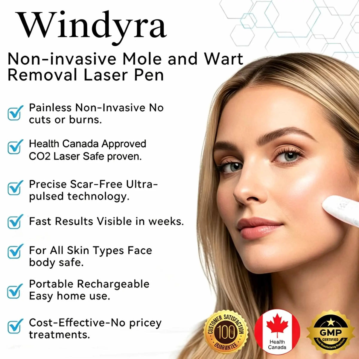 Windyra™ All-in-One CO₂ Laser Eraser Pen | Removes Moles, Warts, Skin Flaws & Pigmentation
