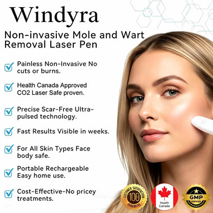 Windyra™ All-in-One CO₂ Laser Eraser Pen | Removes Moles, Warts, Skin Flaws & Pigmentation