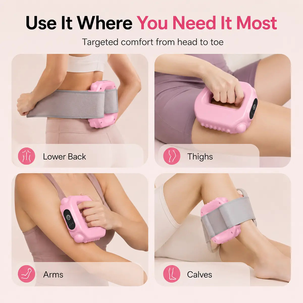 Windyra® Hands-Free Fascia Massager for Muscle Relaxation & Recovery
