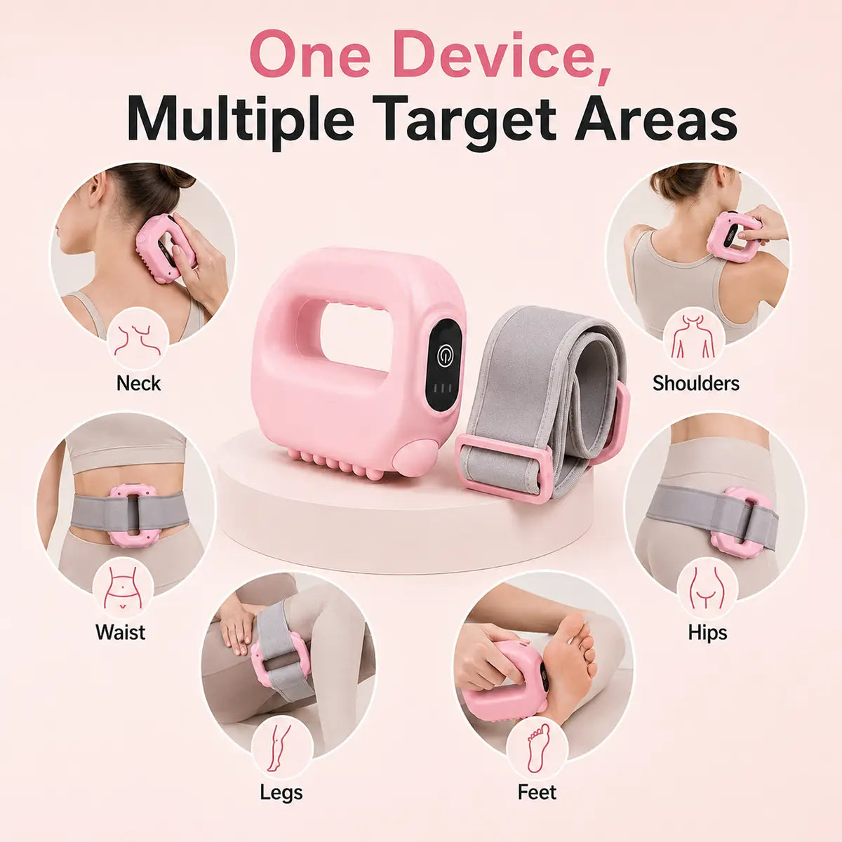 Windyra® Hands-Free Fascia Massager for Muscle Relaxation & Recovery