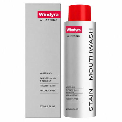 🔥LAST DAY Buy 2 Get 1 Free-Windyra Stain Whitening Mouthwash for White Teeth, Freshens Breath with Essential Oils