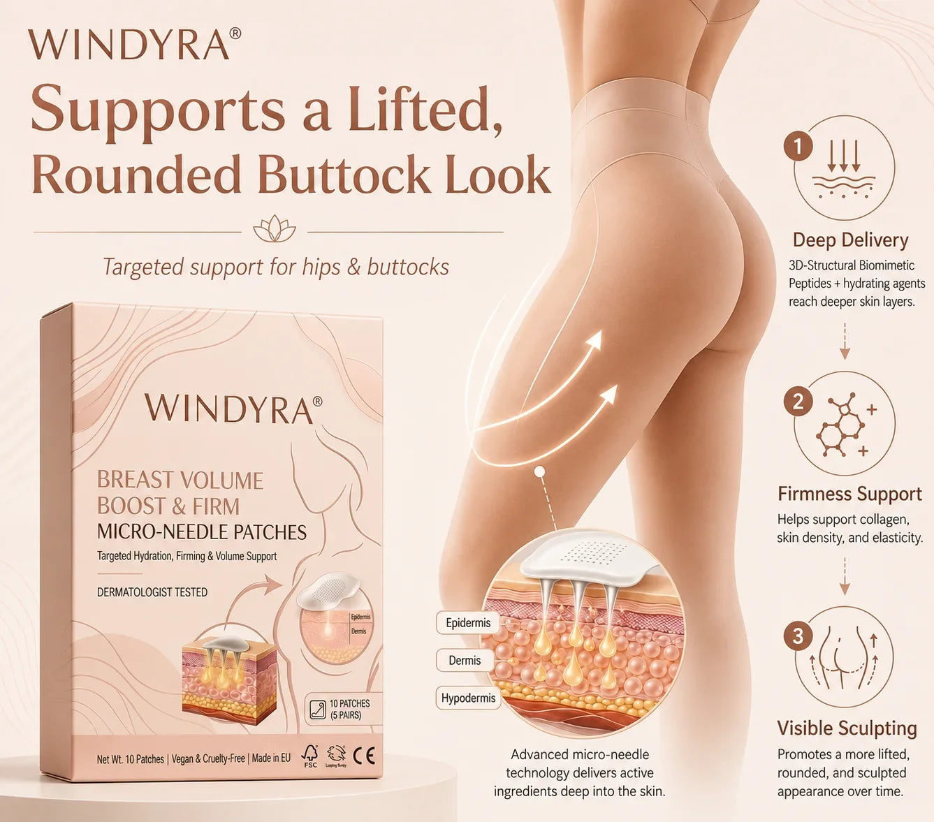 🔥Limited-time 80% sale-Windyra® Targeted Breast Enhancement Advanced Nano Microneedle Patch