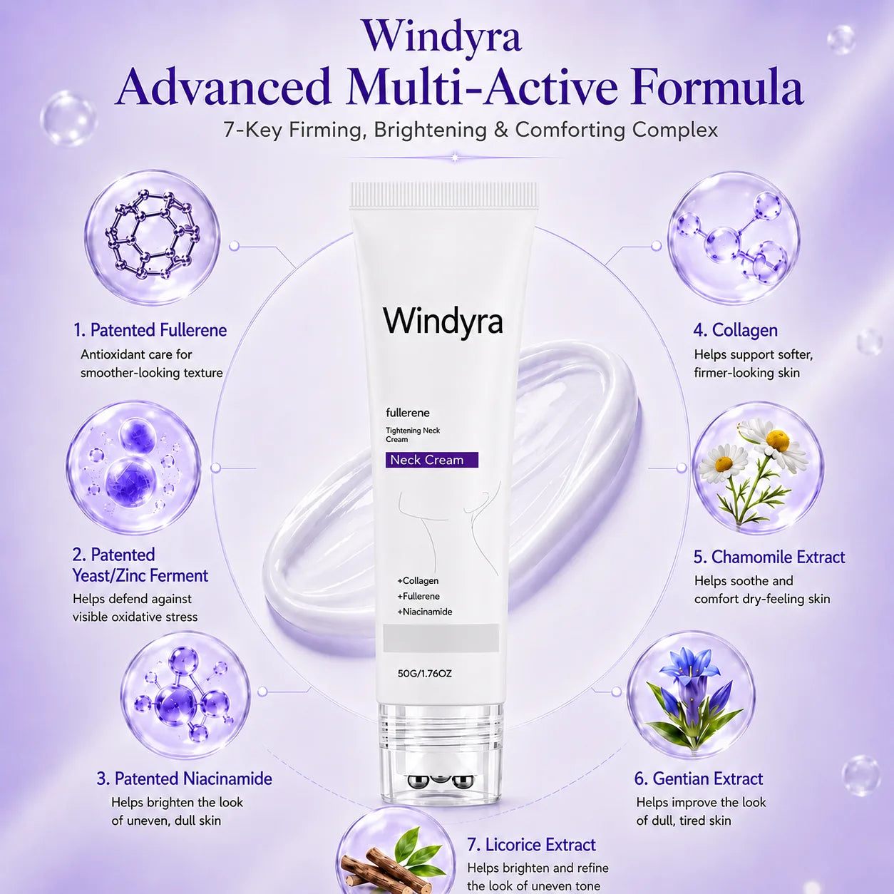 ✨ Windyra™ Instant Neck Lift Cream — 🧴 Infused with Retinol & Hyaluronic Acid | Firms the Neck, Reduces Wrinkles