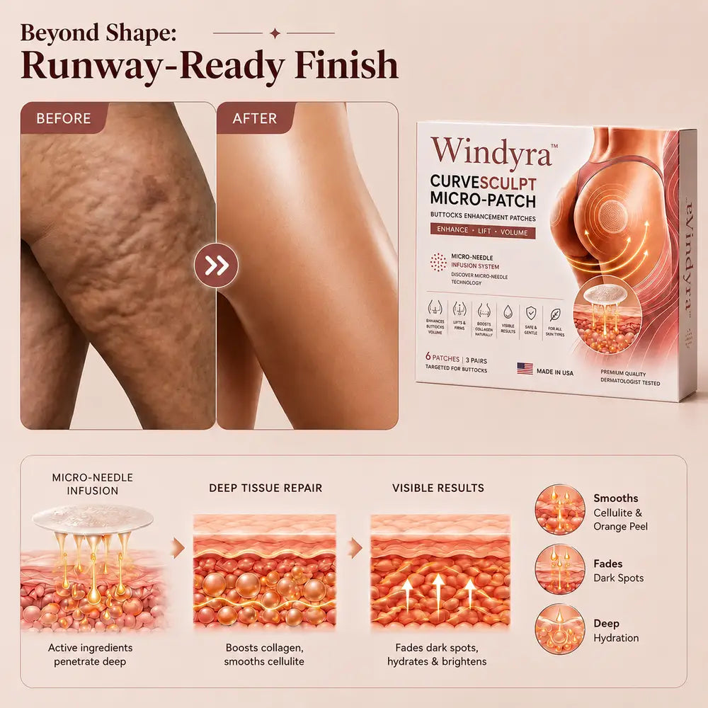 Windyra™ CurveSculpt Micro-Patch ✦ Sculpt • Firm • Smooth Lower Body Curves ✦ Micro-Needle Infusion System