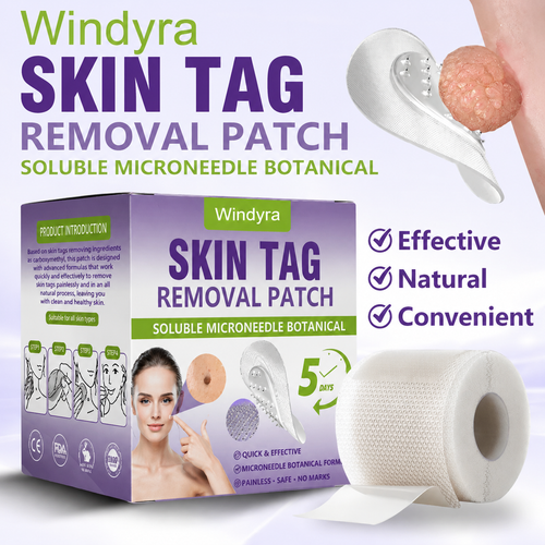 Windyra® Soluble Microneedle Botanical Skin Tag Removal Patch