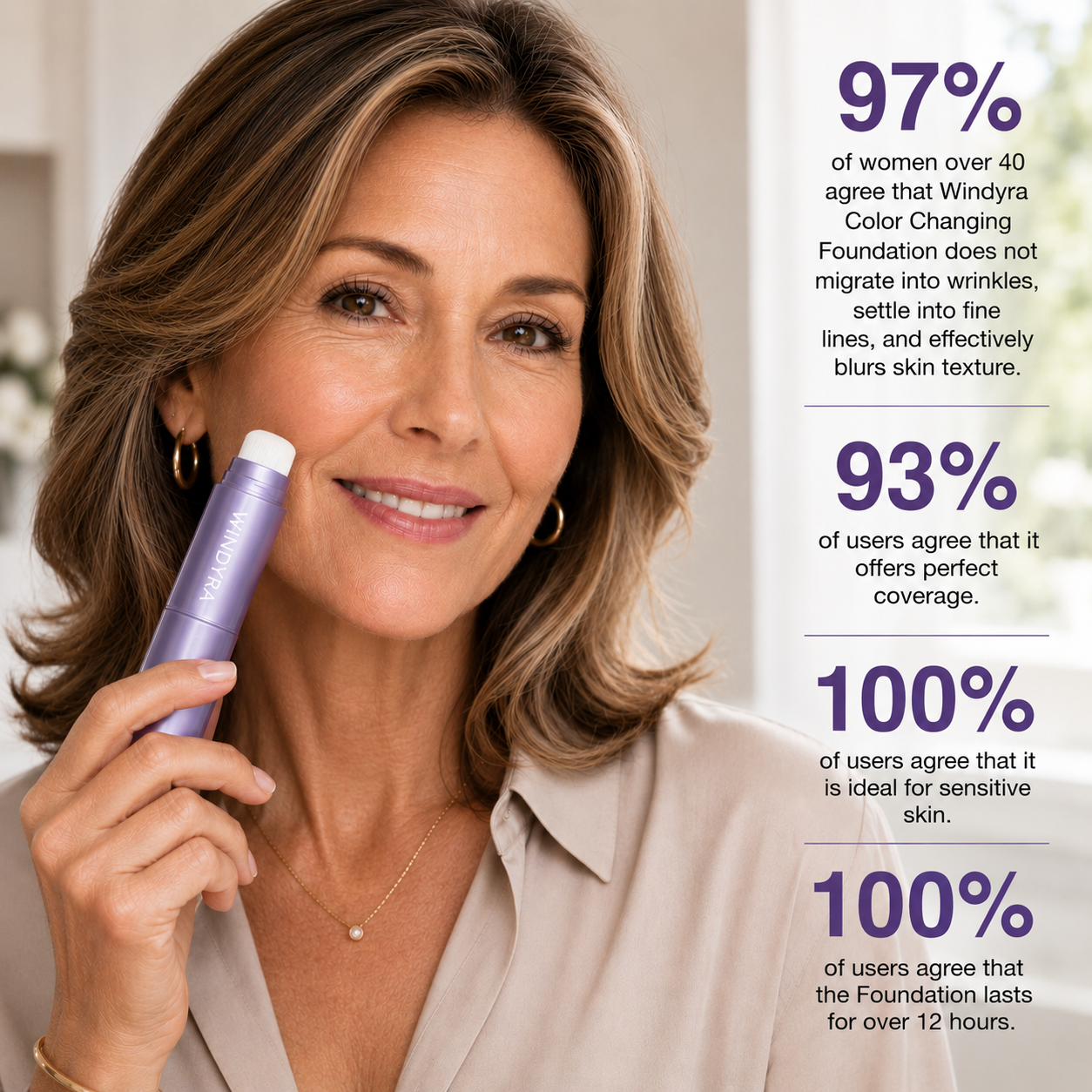 🔥Final 2 Hour 76% OFF-Changing Foundation Stick – The stick that makes mature skin glow again