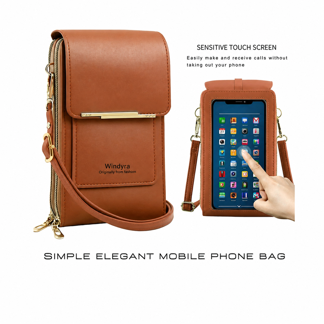 🔥Final 3 Hours: 60% OFF 2026 Trendy Minimalist Elegant Women's Touchscreen Crossbody Phone Wallet