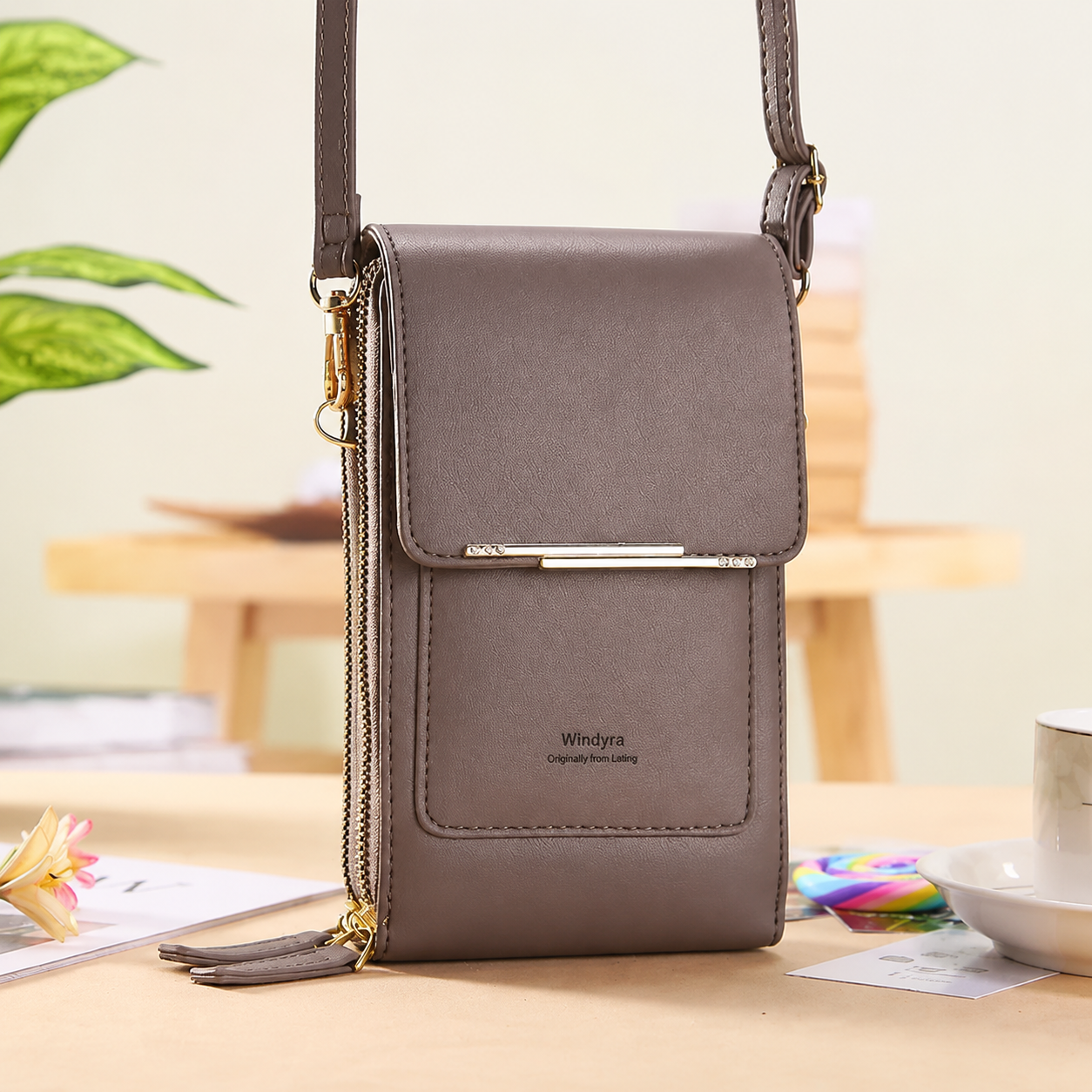 🔥Final 3 Hours: 60% OFF 2026 Trendy Minimalist Elegant Women's Touchscreen Crossbody Phone Wallet