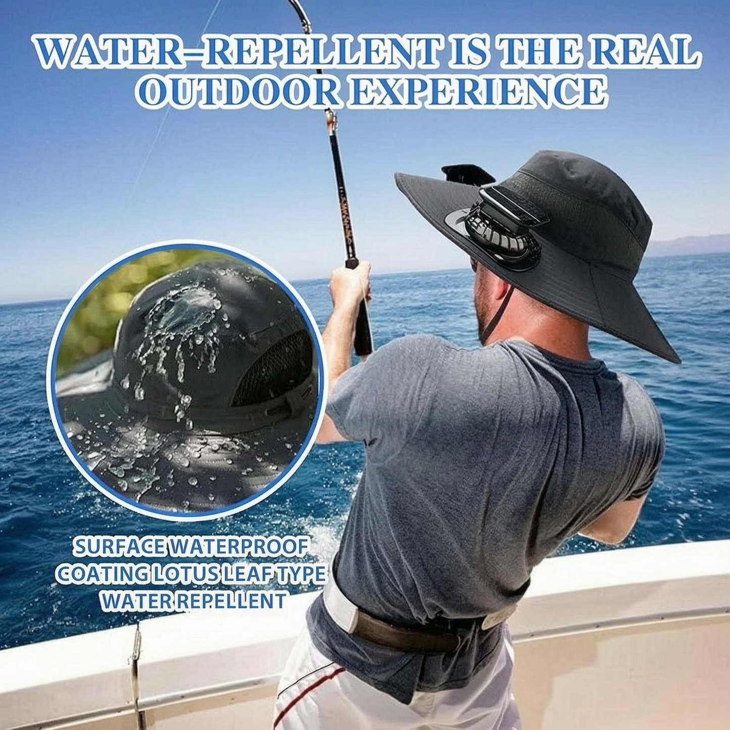 Ultra-Light Waterproof Dual-Motor Solar Fan — Lighter Than a Baseball (Only 9oz) 🔥Last Day 50% OFF